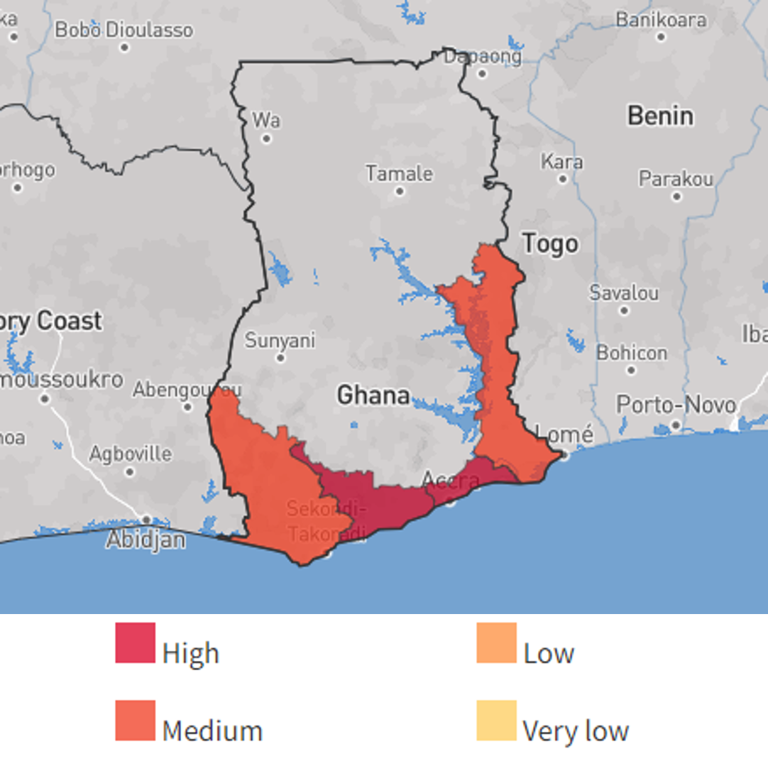 Coastal erosion: regions most at risk